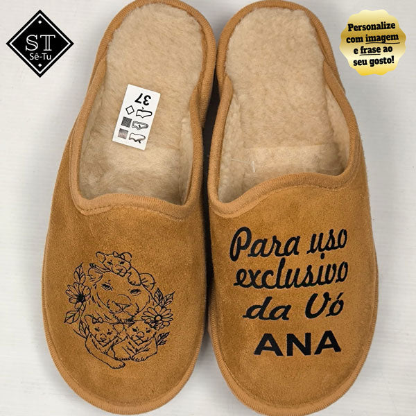 Chinelos Para Uso Exclusivo da Vó (Nome)